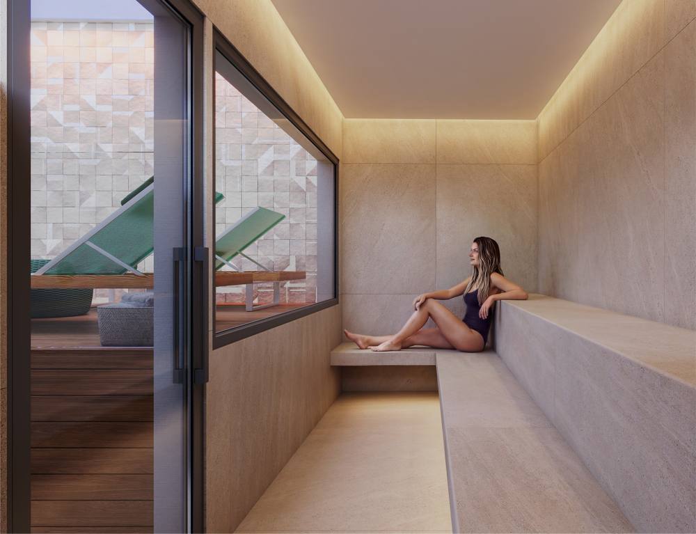 Imagem ilustrativa da sauna
