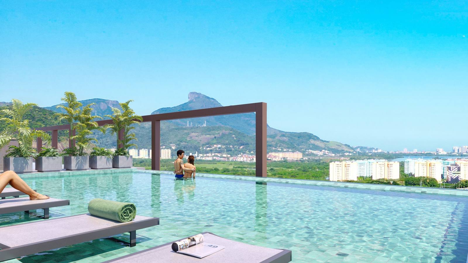 Imagem ilustrativa da piscina do rooftop