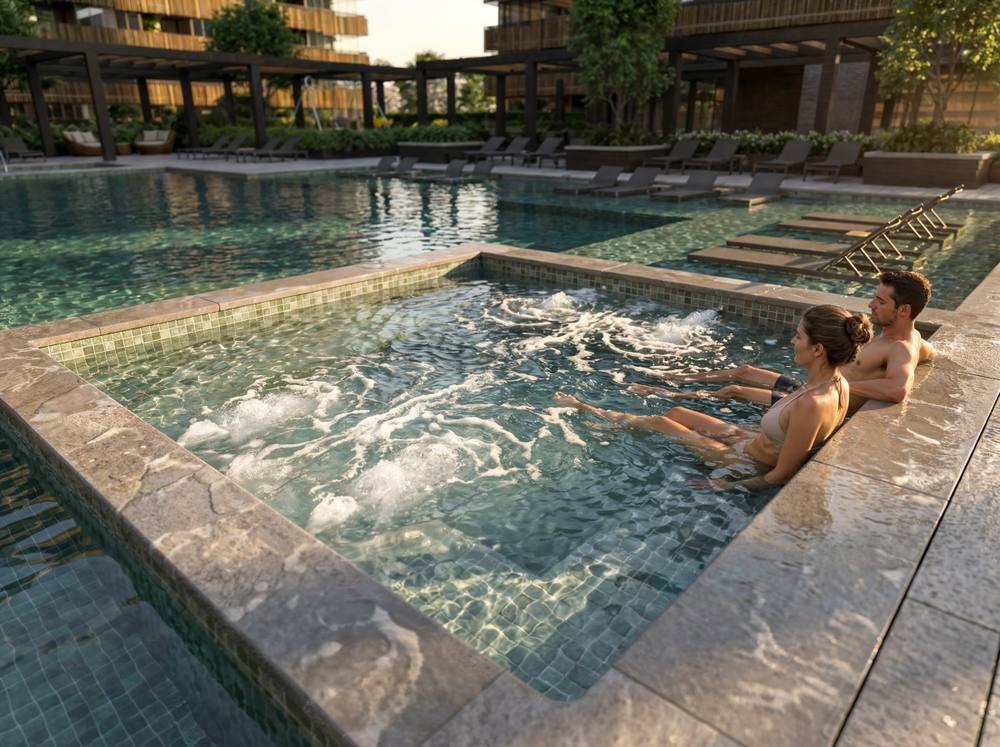 Imagem ilustrativa do spa com hidromassagem