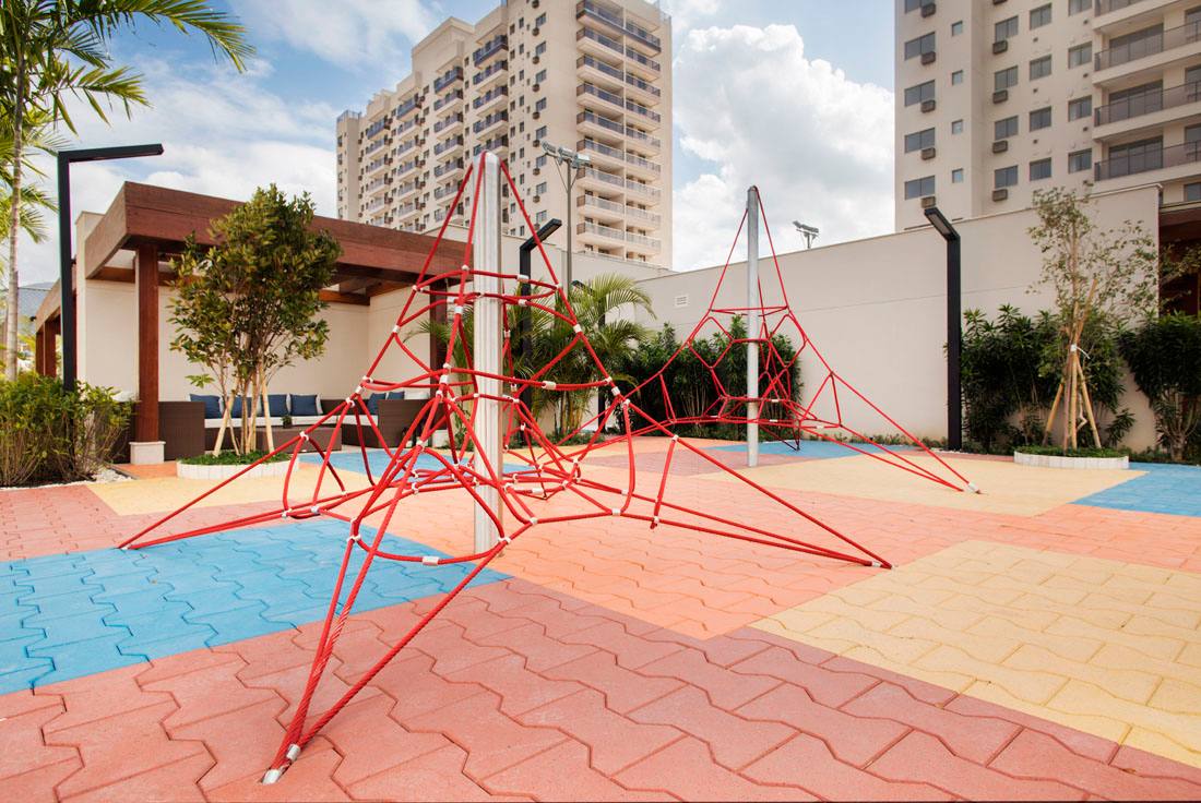 Foto ilustrativa do espaço de convivência do condomínio