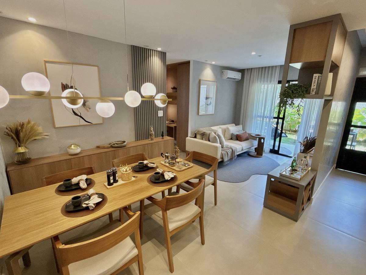 Apartamento decorado — sala de jantar