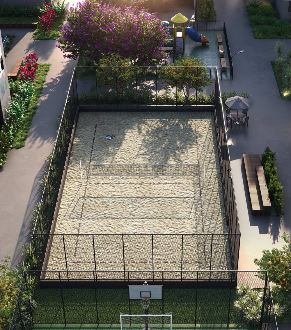 Imagem ilustrativa da quadra de beach tennis