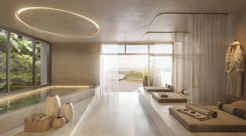 Ilustração artística do wellness spa